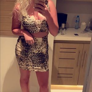 Cheetah Print Mini Dress